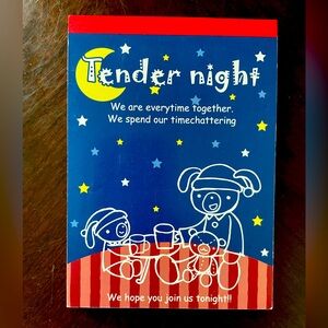 Kawaii Vintage 2005 Tender Night  “Engrish” Japanese notepad